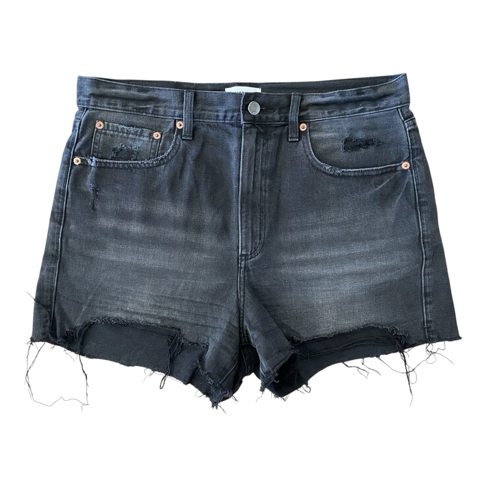 Pistola Maeve Super High Rise Cutoff Denim Shorts – Night Hour Black Size 30